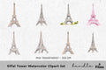 Eiffel Tower Clipart Bundle