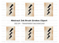 Minimalist Ink Strokes Clipart Bundle