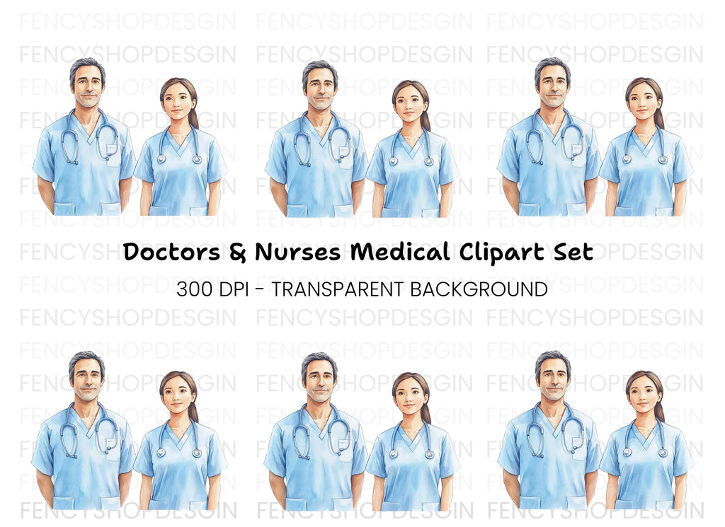 Medical Professionals Clipart Bundle