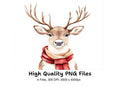Reindeer With Scarves Clipart Bundle