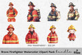 Brave Firefighter Clipart Bundle