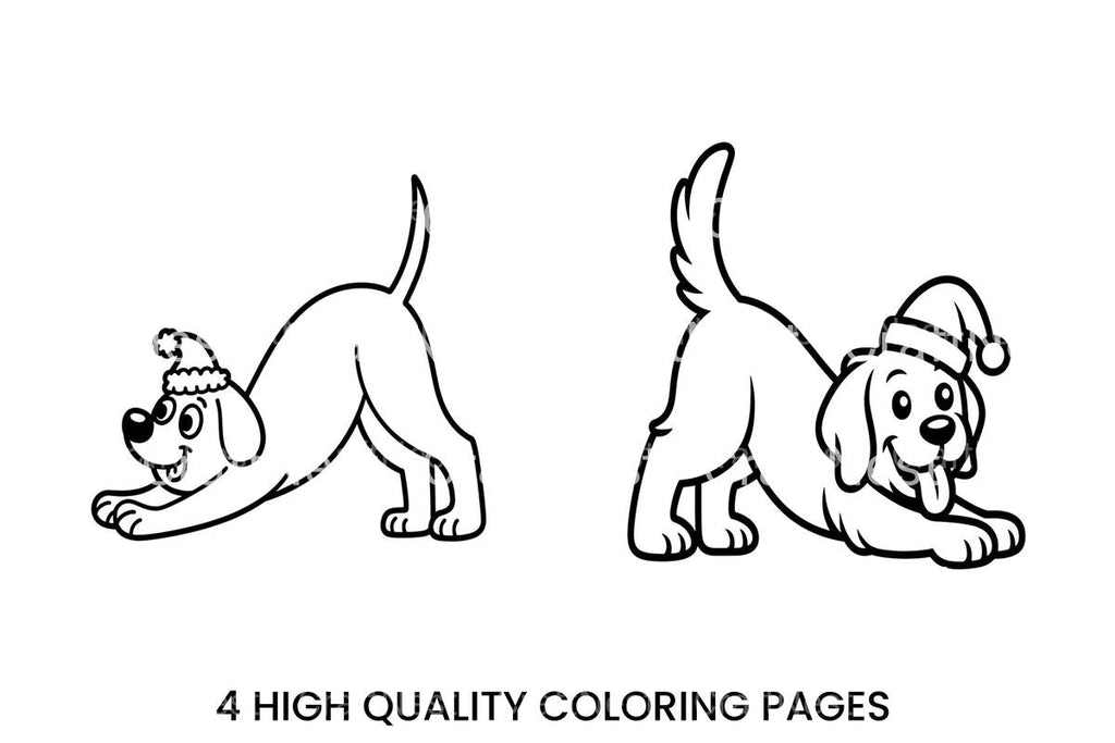 Christmas Puppy Playtime Coloring Books