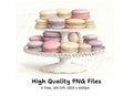 Elegant Macaron Towers Clipart Bundle