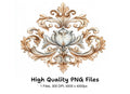 Elegant Baroque Ornament Clipart Bundle