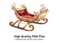 Christmas Sleigh Clipart Bundle