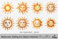 Smiling Sun Clipart Bundle