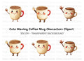 Waving Mug Clipart Bundle
