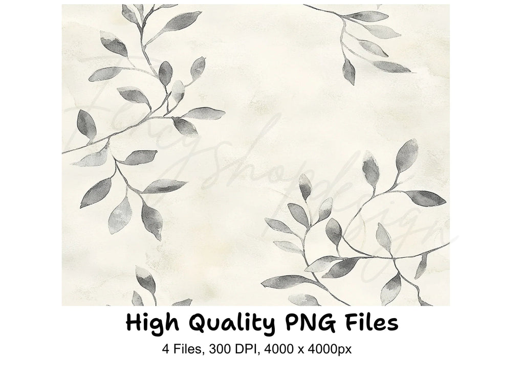 Botanical Seamless Pattern Clipart Bundle