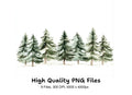 Christmas Trees Clipart Bundle