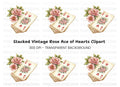 Vintage Floral Playing Cards Clipart Bundle