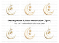 Moon and Stars Clipart Bundle