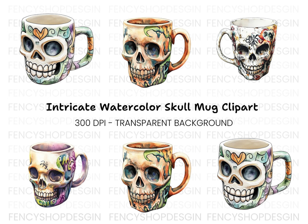 Skull Clipart Bundle
