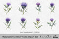 Scottish Thistle Clipart Bundle