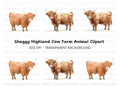 Highland Cow Clipart Bundle