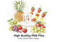 Fresh Fruit Fondue Clipart Bundle