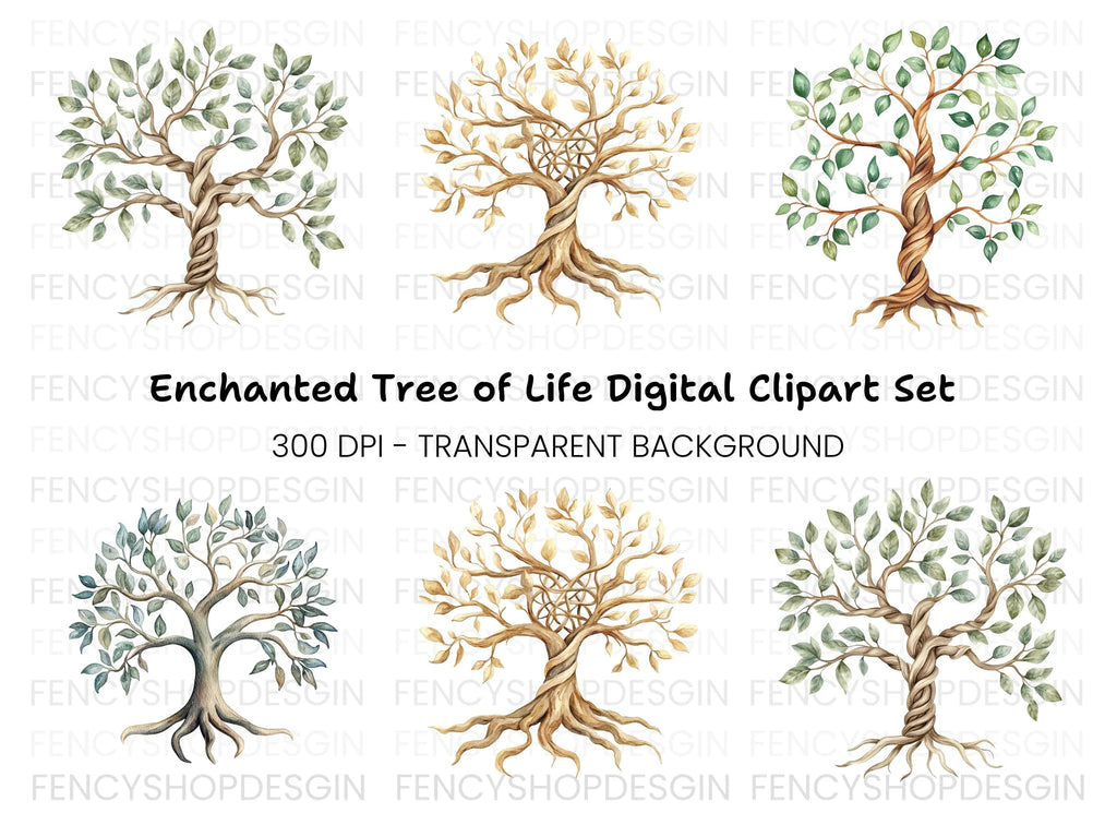Tree of Life Clipart Bundle