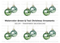 Christmas Ornaments Clipart Bundle