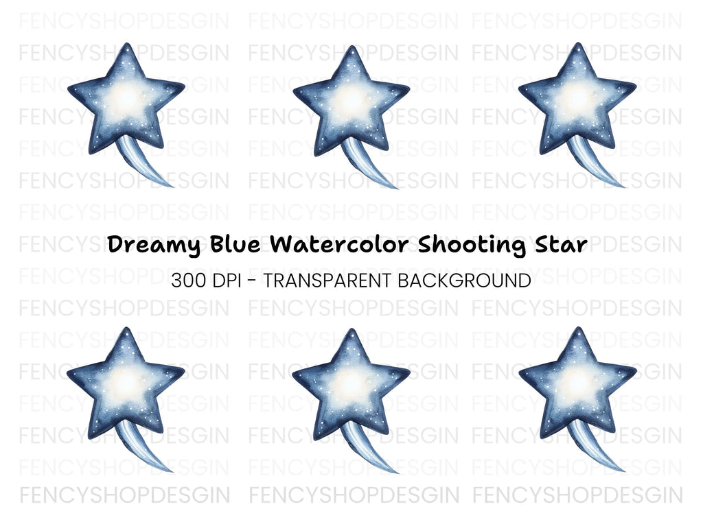 Shooting Star Clipart Bundle