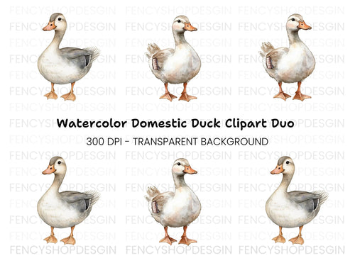 Adorable Goose Clipart Bundle