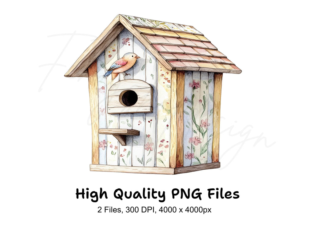 Birdhouse Clipart Bundle
