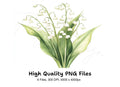 Elegant Lily of the Valley Clipart Bundle