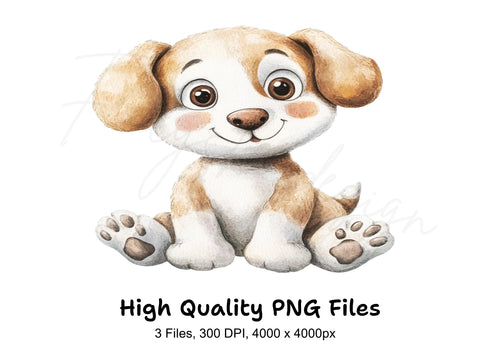 Adorable Puppy Clipart Bundle
