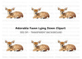 Adorable Fawn Clipart Bundle