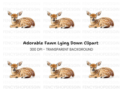 Adorable Fawn Clipart Bundle