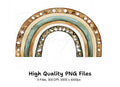 Boho Rainbow Clipart Bundle