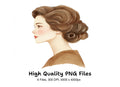 Vintage Hairstyles Clipart Bundle