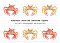 Vibrant Crab Duo Clipart Bundle