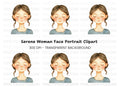 Peaceful Girl Meditating Clipart Bundle