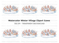 Charming Winter Town Clipart Bundle