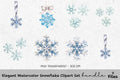 Elegant Snowflake Clipart Bundle