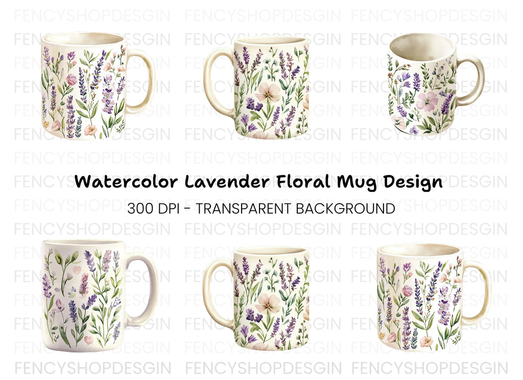 Lavender Field Clipart Bundle