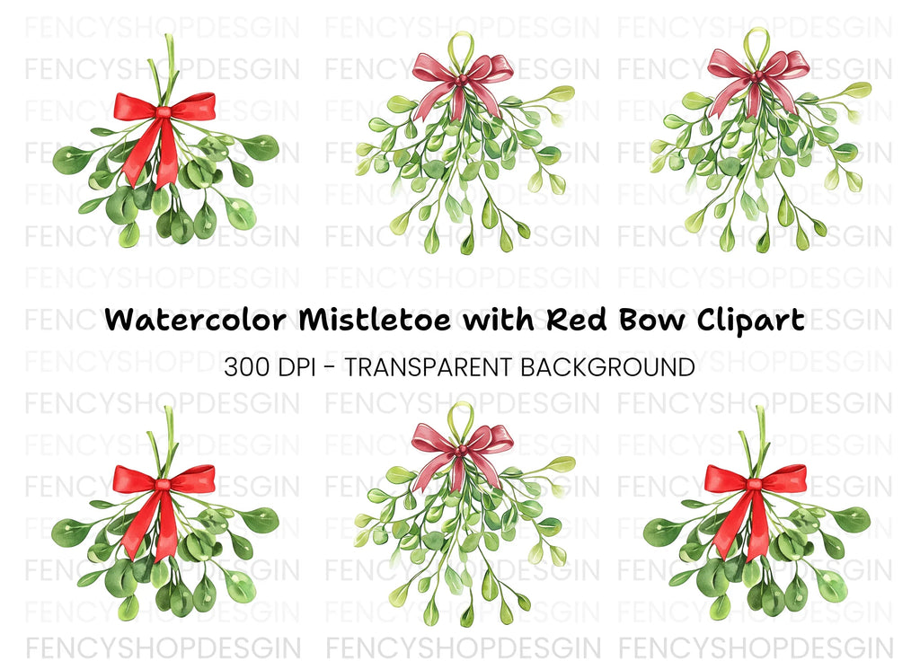 Mistletoe Clipart Bundle