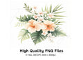 Tropical Hibiscus Clipart Bundle