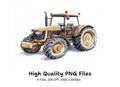 Modern Farm Tractor Clipart Bundle