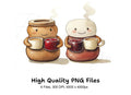 Cute Peanut Butter and Jelly Clipart Bundle