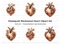 Steampunk Heart Clipart Bundle