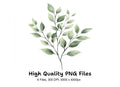 Green Leafy Branches Clipart Bundle