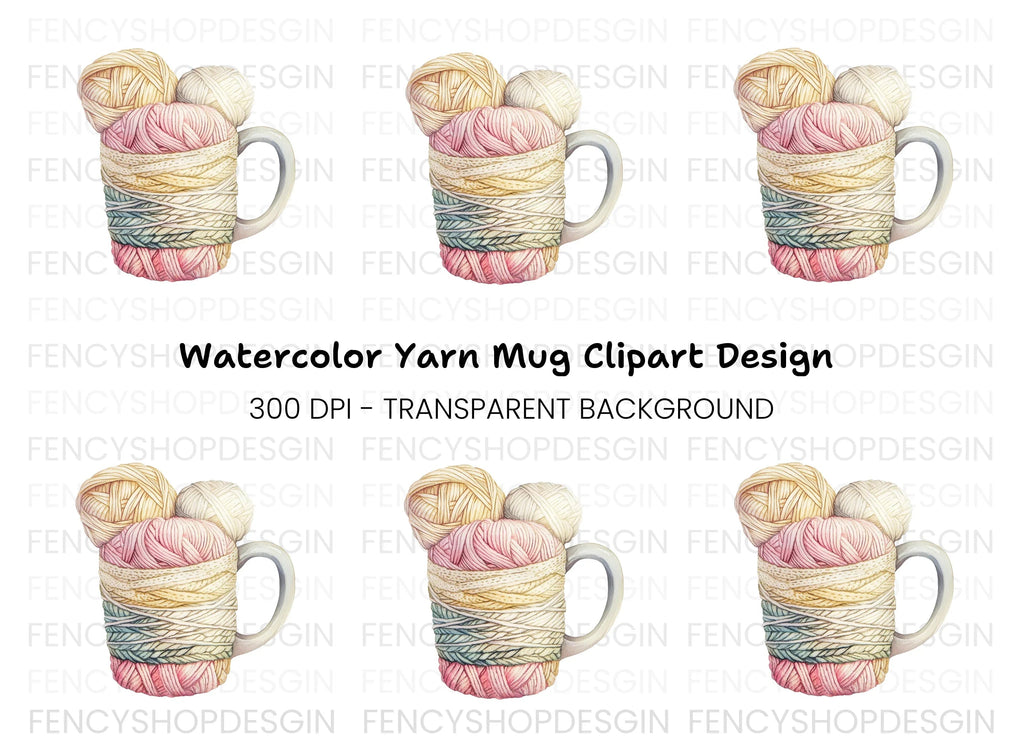 Yarn Ball Clipart Bundle