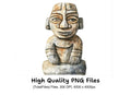 Ancient Tribal Stone Statues Clipart Bundle
