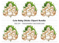 Adorable Baby Chicks Clipart Bundle