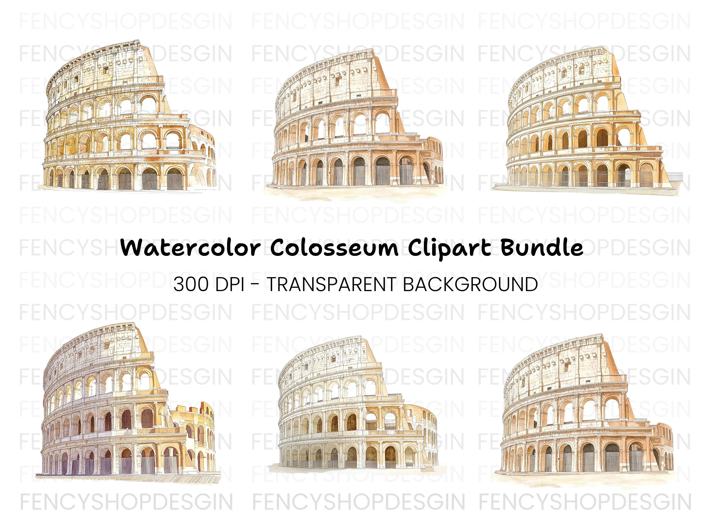 Colosseum Clipart Bundle