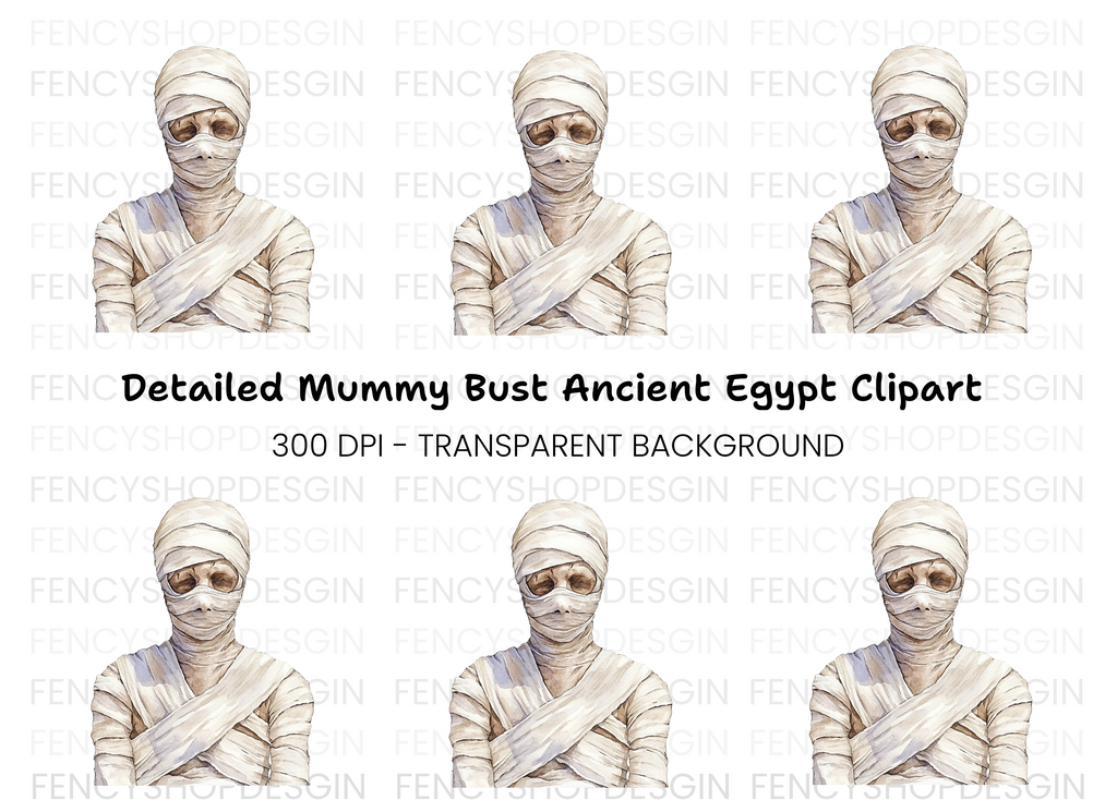 Mummy Character Clipart Bundle