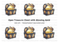 Glowing Treasure Chest Clipart Bundle