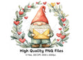 Valentine Day Gnomes Clipart Bundle