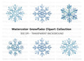 Elegant Snowflake Clipart Bundle