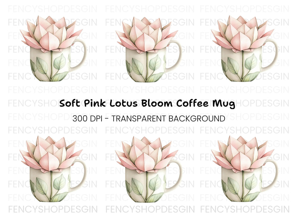 Lotus Flower Clipart Bundle